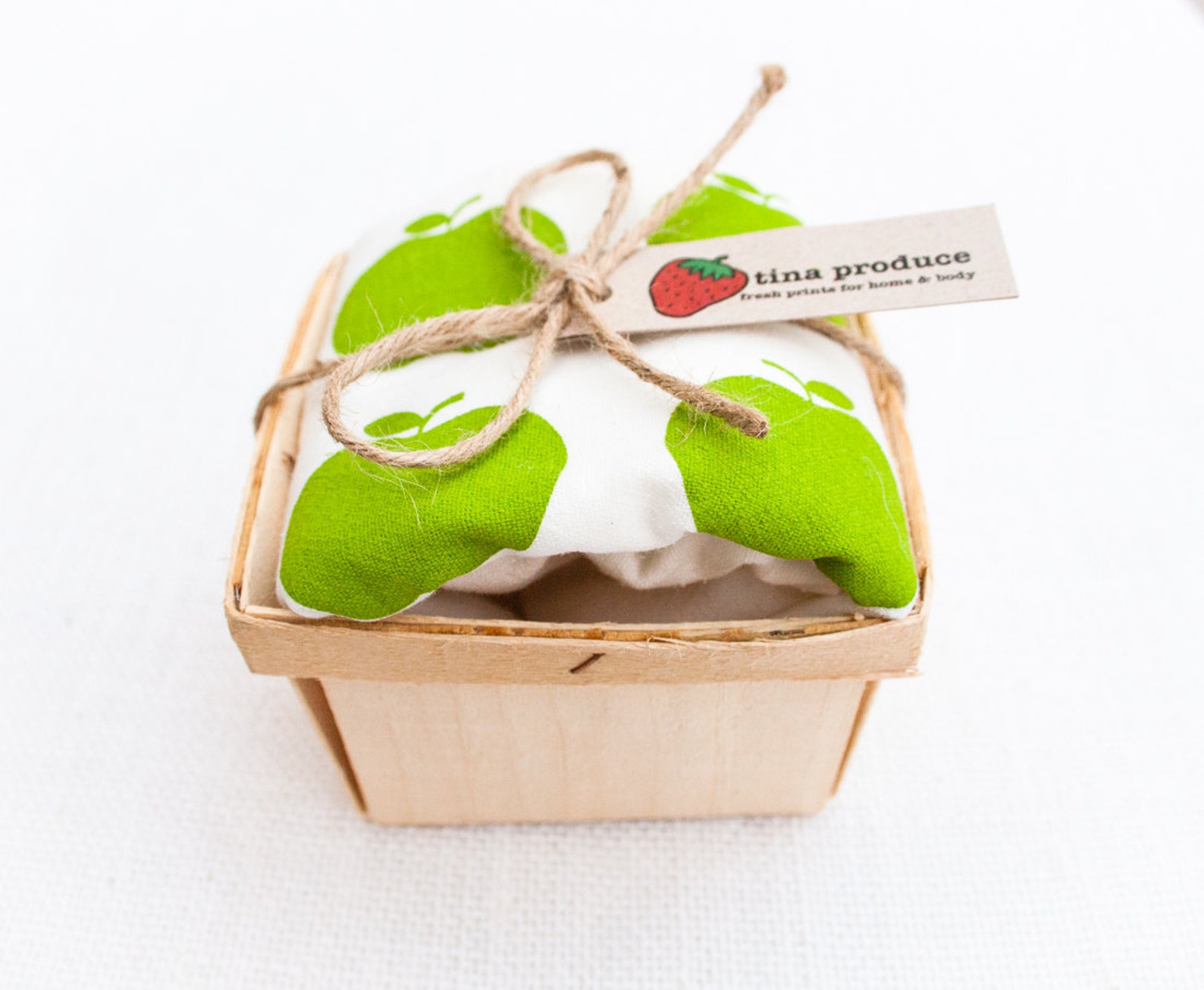 Green Apple Flour Sack Dish Towel Etsy