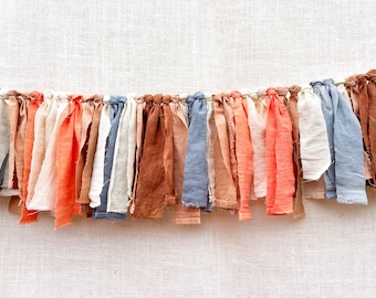 Hand Dyed Fabric Garland - Autumnal - Thanksgiving Theme