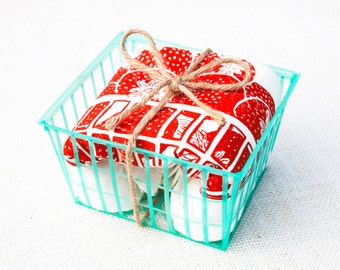 Strawberry Basket Flour Sack Dish Towel