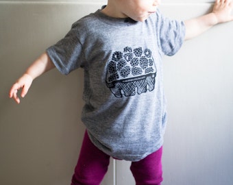 T-shirt Blackberry Basket triple mélange pour enfants