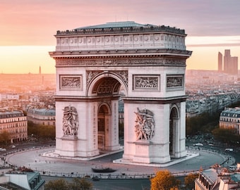 Arc de Triomphe Sunrise Print | Paris Wall Art (Digital Download)