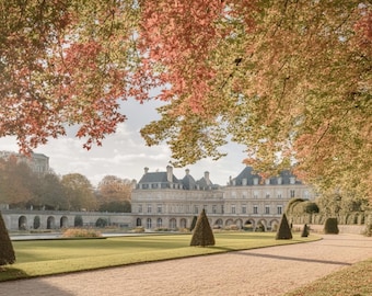 Luxembourg Gardens Autumn Print | Paris Travel Art (Digital Download)