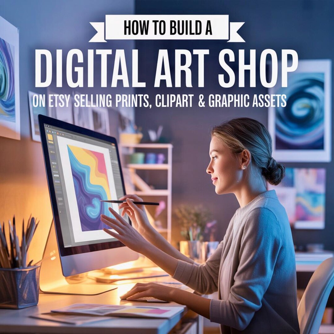 How to Build A Digital Art Shop Guide · Worksheets & Templates for ...