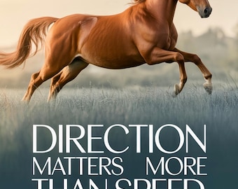 Galloping Horse Motivational Print | Office Wall Art (Digital Download)