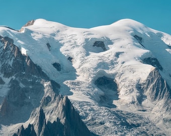 Mont Blanc Print | French Alps Winter Landscape (Digital Download)