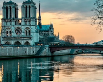 Seine River Notre-Dame Paris Print | French Wall Art (Digital Download)