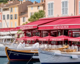Saint-Tropez Harbour Print Set | French Riviera Coastal Art