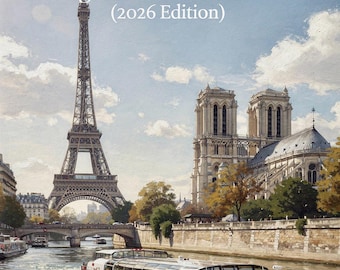 Paris Travel Planner | 3, 7, 10, 14, 21-Day Itinerary Templates (2026 Edition Digital Download)