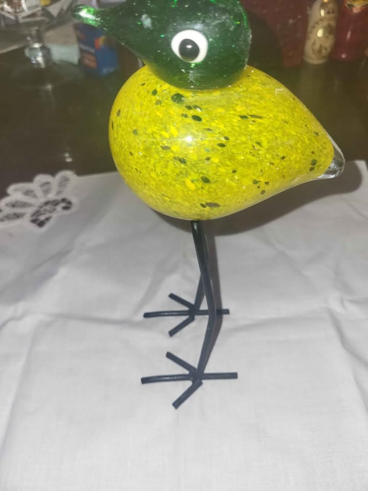 Salviati｜murano｜ガラスオブジェクト｜くちばし破損有｜鳥｜ Salviati｜murano｜ガラスオブジェクト｜くちばし破損有｜鳥｜ Seguso