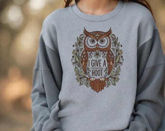 Floral Barn Owl T-shirt Graphic – Nature Design (PNG, SVG)