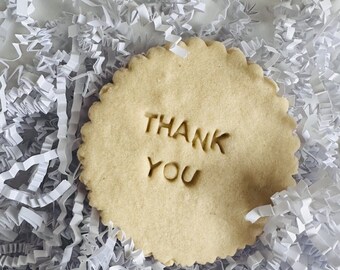 Thank You Cookies // Stamped Vanilla Sugar Cookies