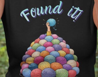 Colorful Yarn Ball T-Shirt | "Found It" Graphic Tee