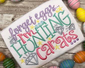 Girls' Embroidered Easter Shirt | Hunting Carats Tee