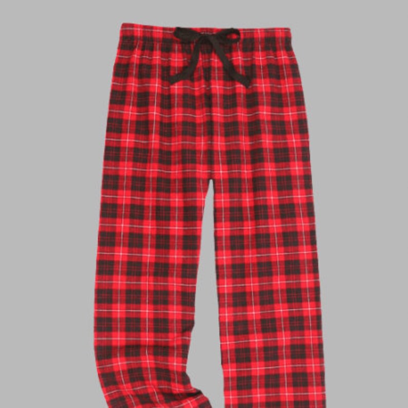Buffalo Plaid Print PJ Bottoms with or Without Monogram Etsy