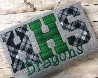 Embroidered School Spirit Shirt | Custom Colors & Mascot