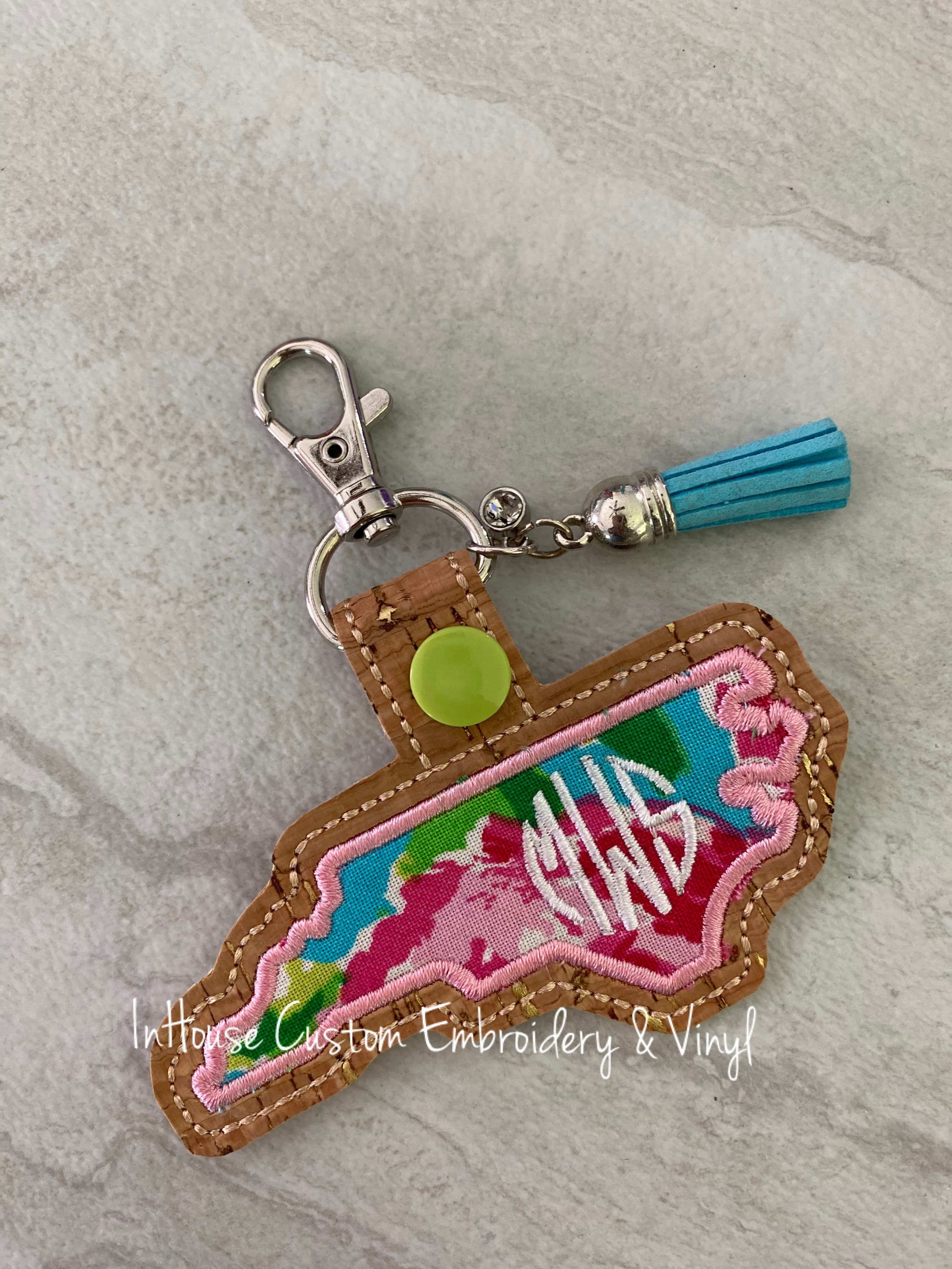 Lilly Pulitzer Initial Key Chain - Moonstruck & Monograms