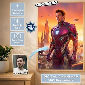 Werde zum Superhelden – Personalisiertes Porträt aus deinem Foto