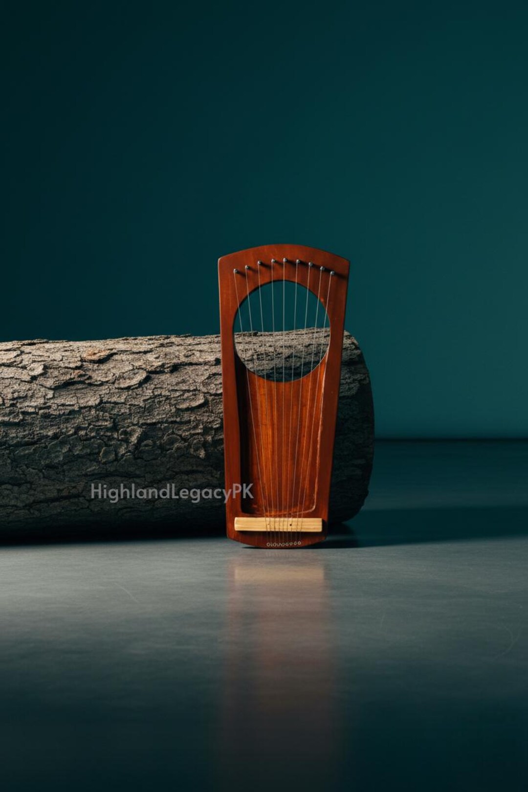 Gaelic String Instruments Handmade Pentatonic 7 and 9 String Lyre Harp Celtic Wooden Instrument ...