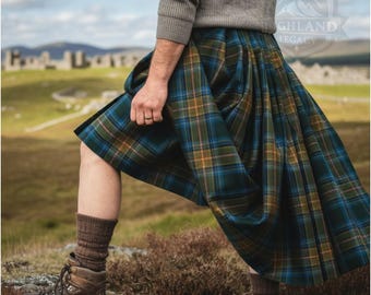 Handmade Acrylic Wool Scottish Kilt | 50+ Clan Tartans