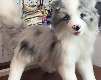 Weighted Pet Replica From Your Photo: Poseable Body with Open Mouth 25-60cm