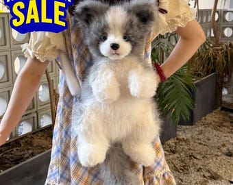 Realistic 50cm Animal Plush Backpack | Dog, Cat, Bunny Bag + Free Grooming Kit