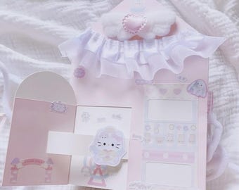 Handmade 4 Pages Pop Up Book House With Mechanisms