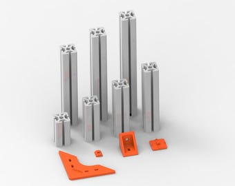 3D Printable Aluminium Profile Style Base Kit - STL Files (Digital Download)