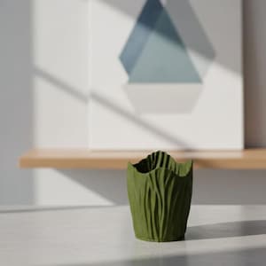 Trädstamplanter STL-fil | Rustik skrivbordsdekoration 3D-utskriftsmodell (digital nedladdning)