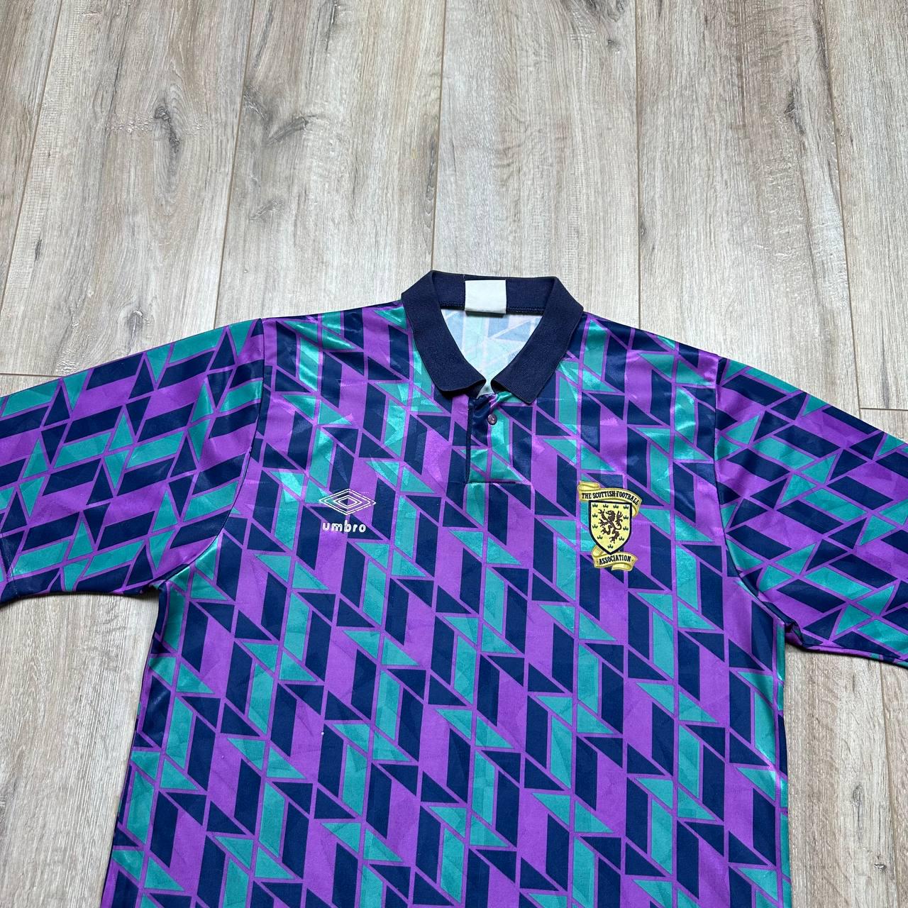 レトロ♥アヤックス♥超希少！ヴィンテージユニフォーム♥UMBRO♥サードモデル Vintage Umbro Scotland 1988-1989 Away Football Soccer Jersey T