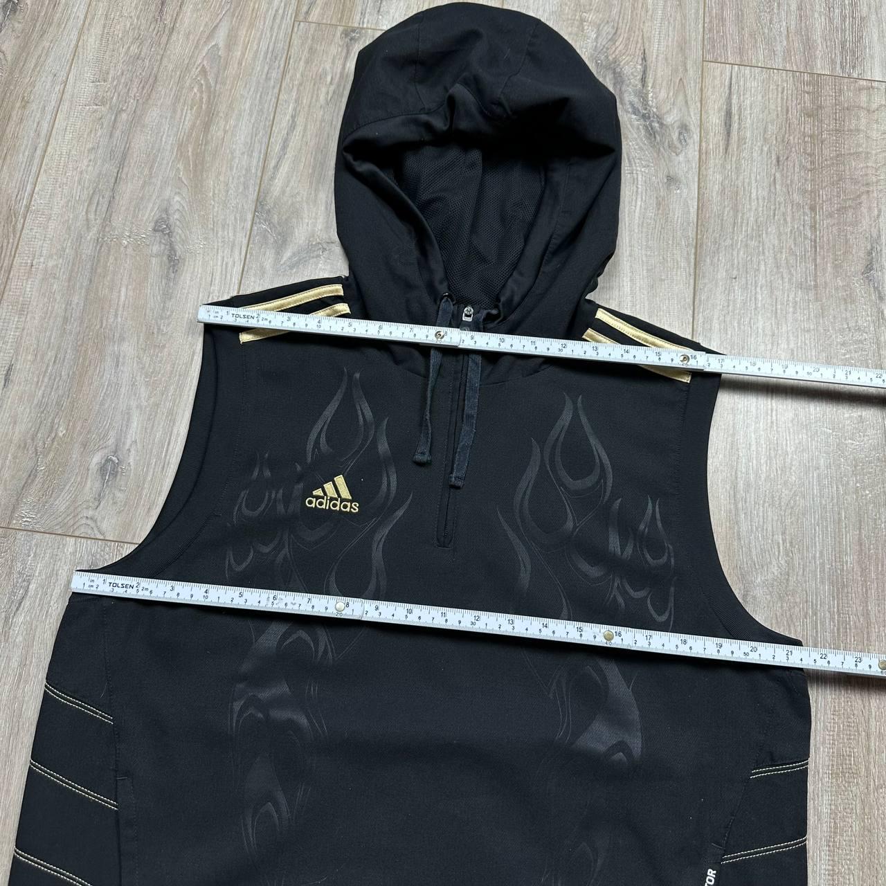 Adidas Predator Y2K Vintage Training Soccer Sleeveless Vest Hood 
