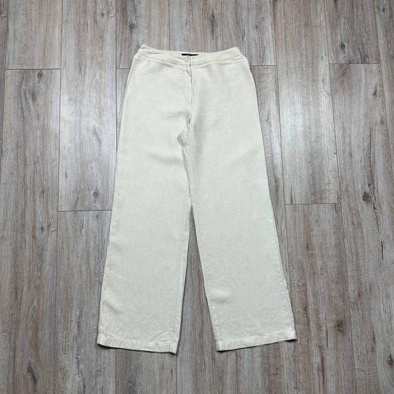Weekend Max Mara, Weekend Max Mara Linen Pants Trousers Wide-Leg Beige Women’s Size US 6, UK 8