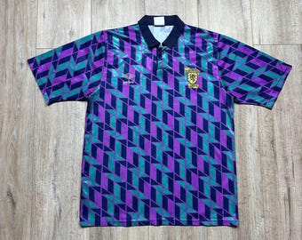 Vintage Umbro Scotland 1988-1989 Away Football Soccer Jersey T-shirt Men’s Size S/M