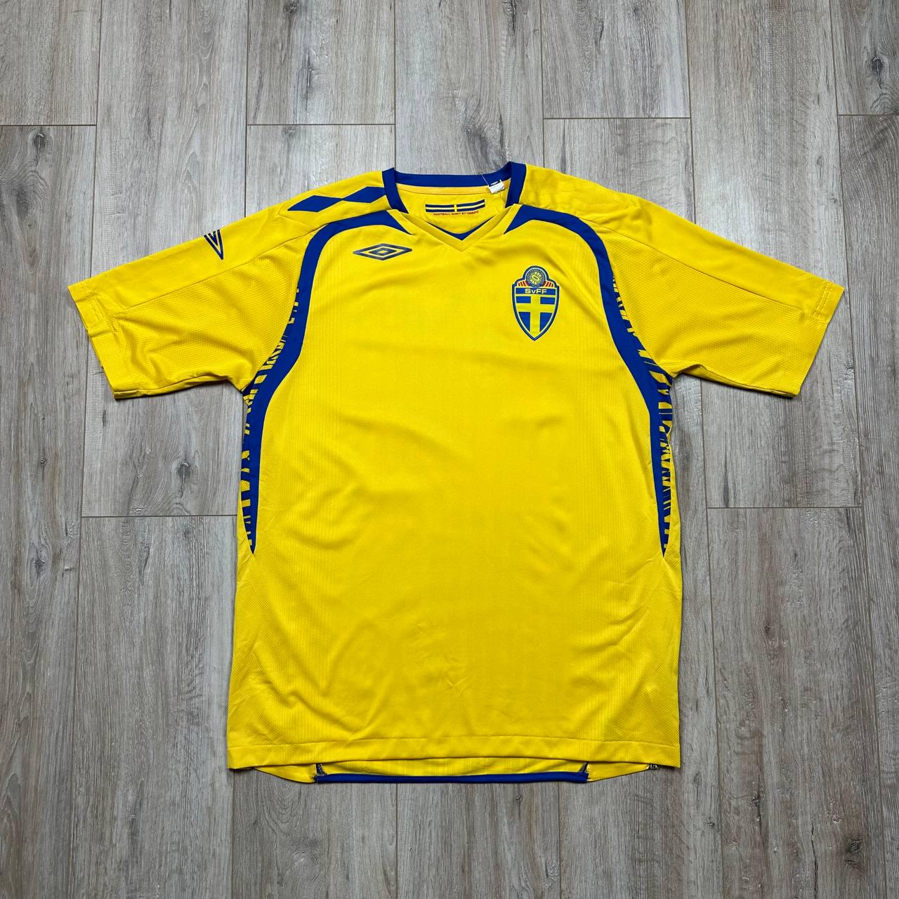 T-shirt Vintage Umbro Homme – Jaune Taille M – Manches Courtes – Très Bon état