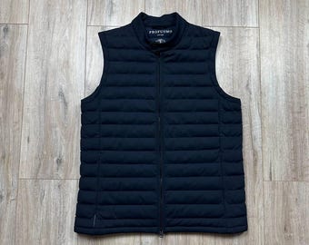 Profuomo Quilted Isolerad Väst Marinblå Herr Storlek S/M
