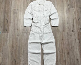 Vintage 70s Sanfor KLM French Chore Workwear Overalls Coveralls Mens 48 S-XS+-