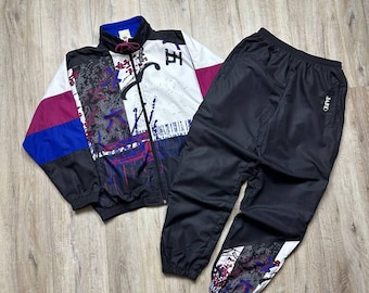 Kurtka dresowa JAKO Sport w stylu japońskim z lat 90. + spodnie męskie, rozmiar M