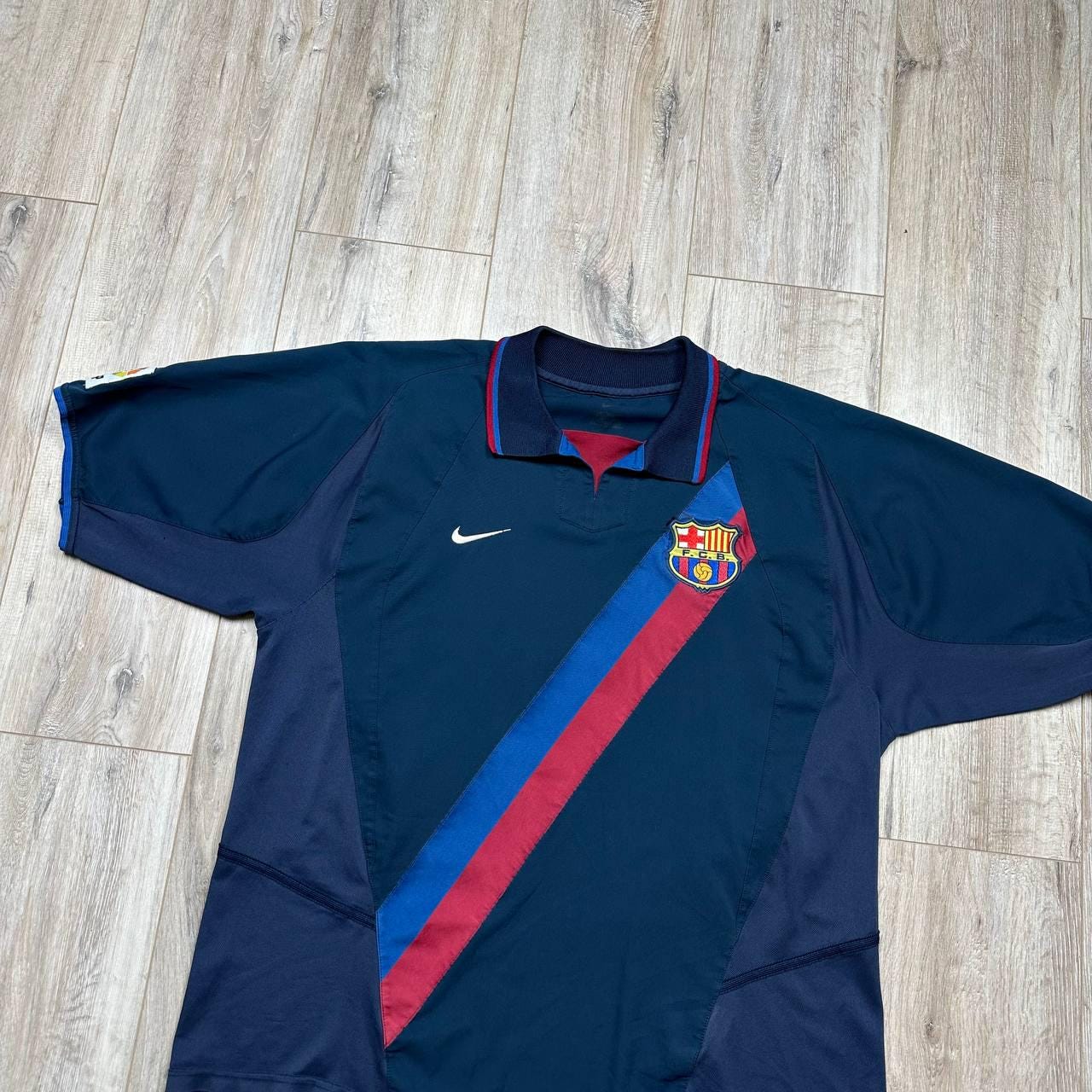 Mallot de football Ronaldnho 10 Nameset mprmé, Barcelone 2007-2008 badge patch adulte talle