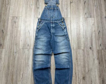 リーバイス ヴィンテージ 90年代 オレンジタブ ダメージ加工 デニム オーバーオール カーペンター メンズ サイズM