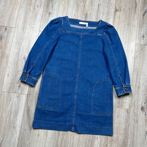 denim long sleeve birdie mini dress Derby Darling – Impressions Online Boutique + Washed denim button Blue Denim DIESEL Oversized Color:Bright White jansale26