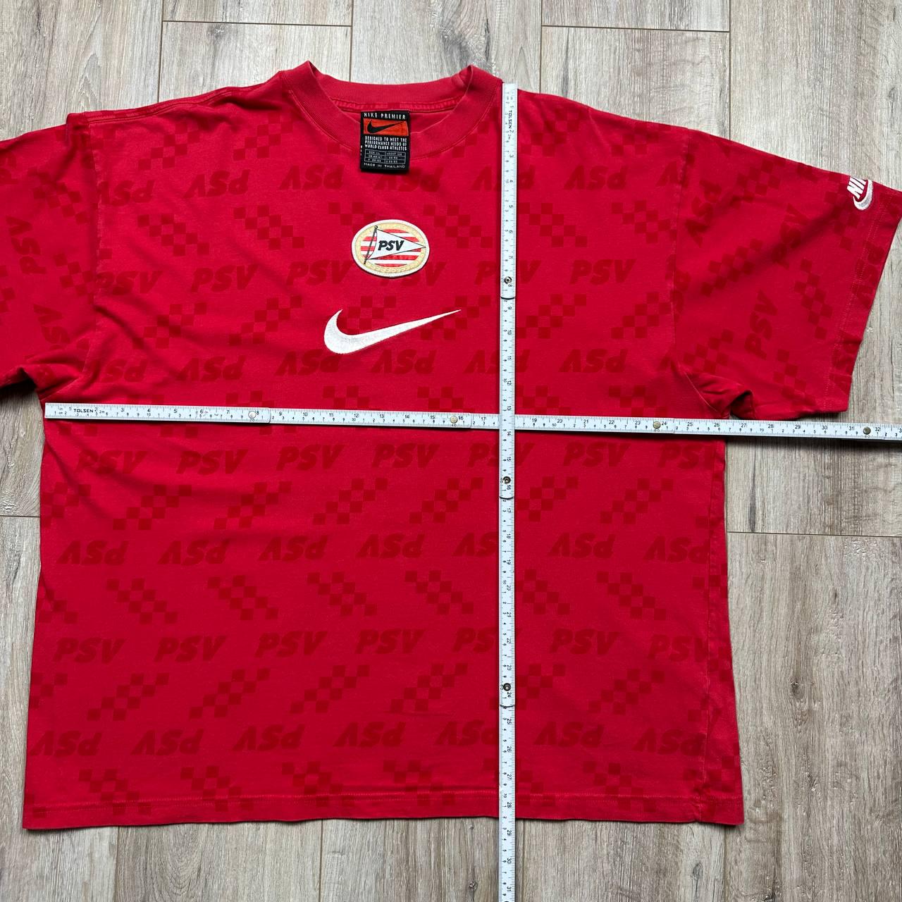Nike PSV 1996-1997 Eindhoven Vintage Soccer Tshirt Red Mens Size