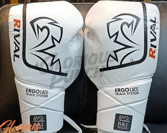 Rival Boxing RS1 Ultra Fight Lace Up Leather Boxing Gloves 8oz-16oz