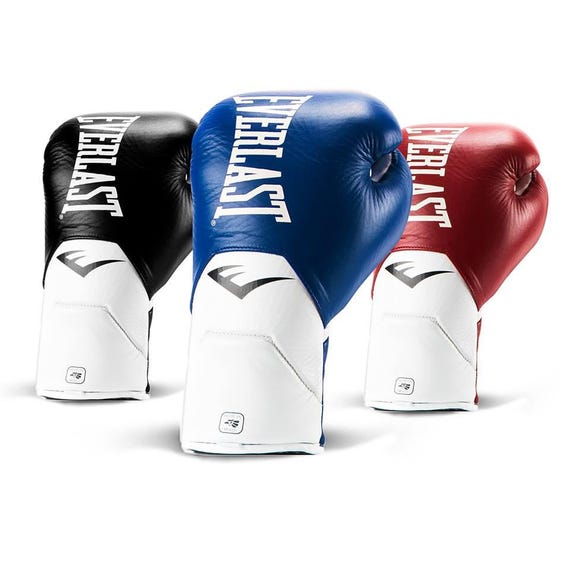 Everlast Elite Pro Boxing Gloves | Lace up Sparring, 6oz-18oz - Etsy