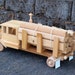 Eco-Friendly Wooden Logging Truck with Logs Wood Toy Car for Children Unpainted No Metal