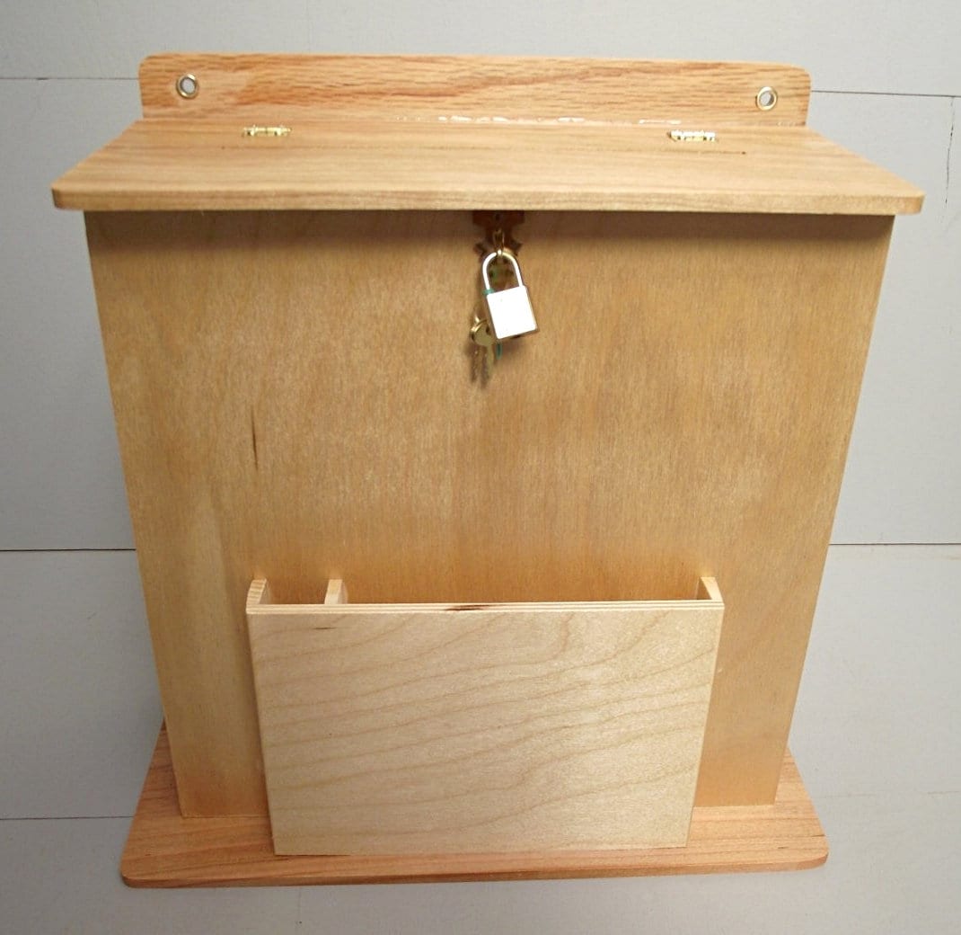 Large Suggestion Box or Wedding Card Holder Reclaimed Wood Etsy