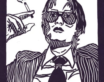 GICLÉE PRINT - Jarvis Cocker –  Contemporary Music Portrait Art