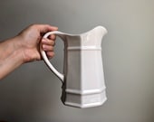 Large Pfaltzgraff Ironstone Pitcher