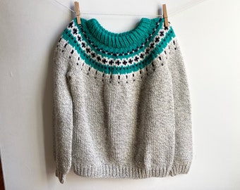 Vintage Knit Fair Isle sweater Child
