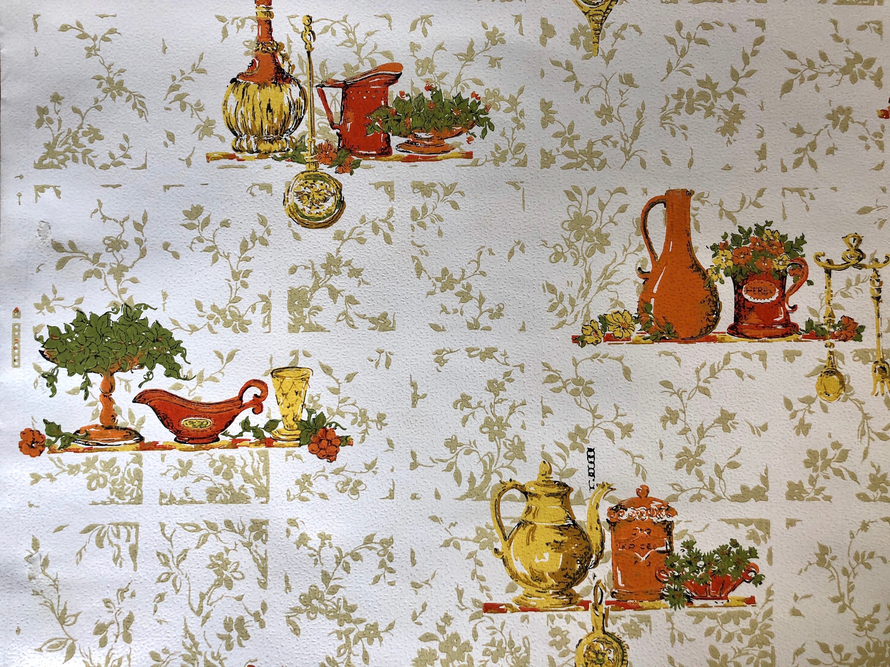 Kitchen Farmhouse Wallpaper TWO Full Rolls Etsy