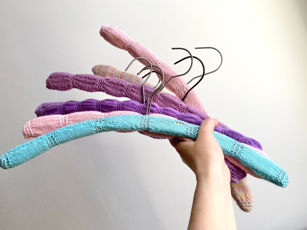 Vintage Crochet Hanger Set of 6 Etsy