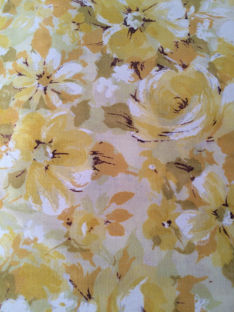 Sunshine Yellow Flowered Flat Sheet